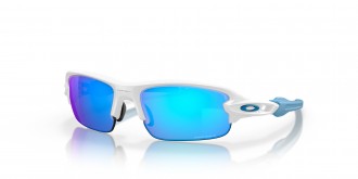 Oakley Flak XXS Youth Fit sunglasses Polished White frame Prizm Sapphire lens
