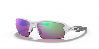Oakley Flak 2.0 Low Bridge Fit sunglasses Polished White frame Prizm Golf lens