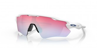 Oakley Radar EV Path sunglasses Polished White frame Prizm Snow Sapphire Fire lens