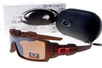 Oakley oil rig sunglasses in matte brown / persimmon