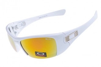 Oakley hijinx sunglasses in white and fire iridium