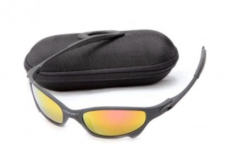 Oakley juliet sunglasses in matte black / fire iridium