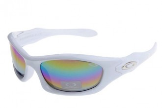 Oakleymonster dog polished white / fire iridium