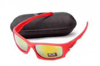 Oakley ten sunglasses in matte red / fire iridium