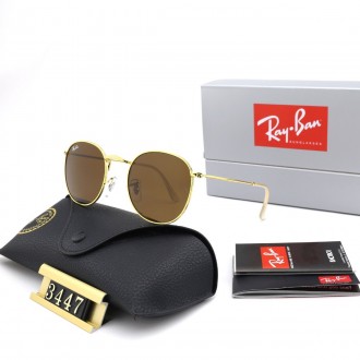 Ray Ban RB3447 Sunglasses Brown/Gold