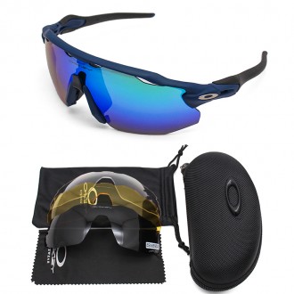Oakley Radar EV Sunglasses Dark Blue/Blue Iridium