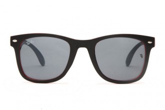 Ray Ban RB7788 Wayfarer Sunglasses Black with Red/Gray