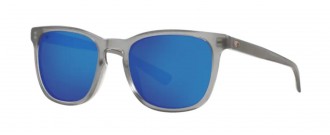 Costa Sullivan Mens Sunglasses Matte Gray Crystal/Blue Mirror