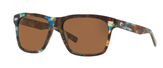 Costa Aransas Mens Sunglasses Shiny Ocean Tortoise/Copper