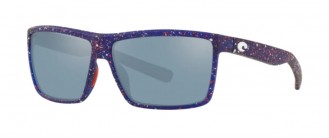 Costa Freedom Series Rinconcito Mens Sunglasses Matte Blue Firework/Gray Silver Mirror