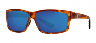 Costa Cut Mens Sunglasses Honey Tortoise/Blue Mirror
