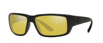 Costa Fantail Mens Sunglasses Blackout/Sunrise Silver Mirror
