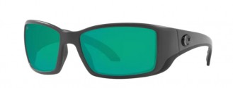 Costa Blackfin Mens Sunglasses Matte Gray/Green Mirror
