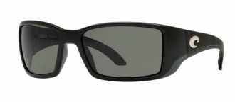 Costa Blackfin Mens Sunglasses Matte Black/Gray