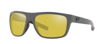 Costa Broadbill Mens Sunglasses Matte Gray/Sunrise Silver Mirror