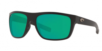 Costa Broadbill Mens Sunglasses Matte Black/Green Mirror