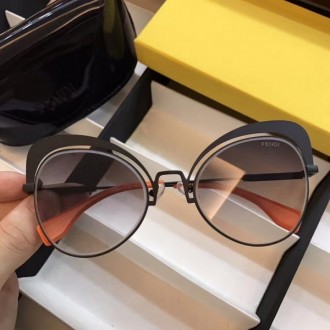 Fendi FF 0247S Authentic Sunglasses Black Red Frame