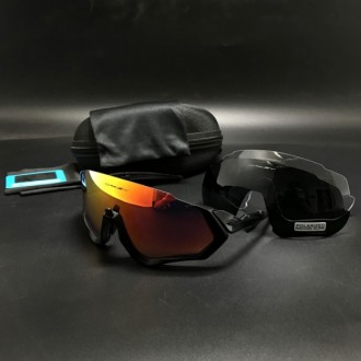Oakley 2.2 Flight jacket sunglasses black frame fire lens