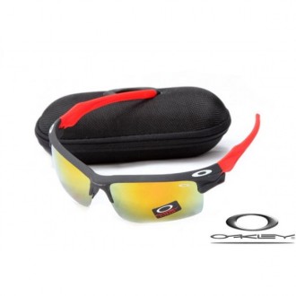 Faux Oakley Fast Jacket Sunglasses Reluster Black Frame Fire Lens For Sale