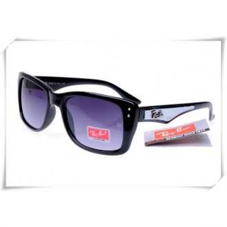 Ray Ban RB4148 Caribbean Sunglasses Polishing Black White Frame Purple Gradient Lens