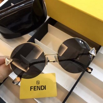 Fendi FF0243 Rainbow Round Sunglasses Black