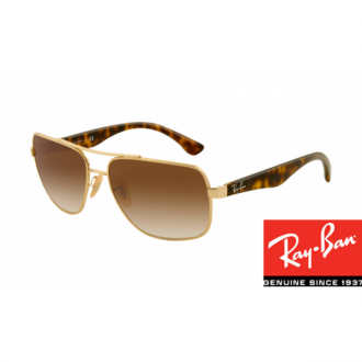 Ray Ban RB3483 HighStreet Sunglasses Arista Frame Brown Gradient Lens