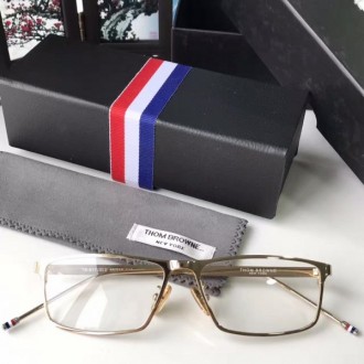 Men's Women's Thom Browne TB917 Square Glasses Gold Frame