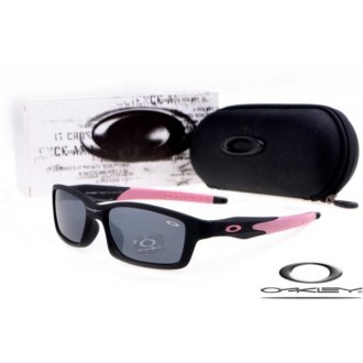 Oakley Crosslink Sunglasses Black Pink / Grey