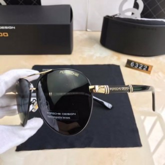 Porsche Design P6322 Sunglasses Polarized Black Gold