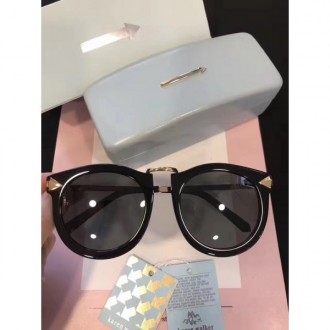 Men's Women's Karen Walker Sunglasses Full Black