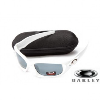  Oakley Pit Boss Sunglasses White Frame Gray Lens OAKLEY201567426