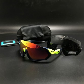 Oakley 2.2 Flight jacket sunglasses black/green frame fire lens