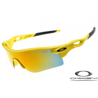 Oakley Radarlock Sunglasses Polishing Yellow Frame Yellow Iridium Lens OAKLEY20156240