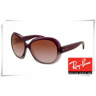 Ray Ban RB4098 Jakie Ohh II Sunglasses Purple Frame Brown Gradient Lens