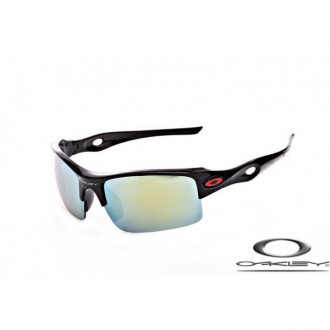 Cheap Foakleys SunglassesPolishing Black Frame Ice Blue Lens For Sale Free Shipping USA