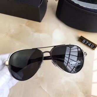 Porsche Design P8740 Sunglasses Silver Black