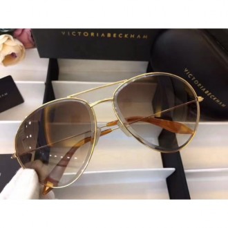 Victoria Beckham Classic Aviator sunglasses VB0361 Gold Brown