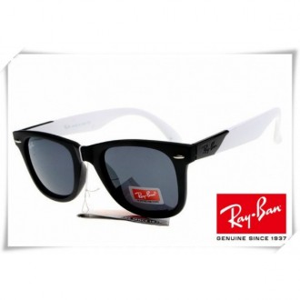 Ray Ban RB2157K Ultra Wayfarer Sunglasses White Black Frame Grey Lens