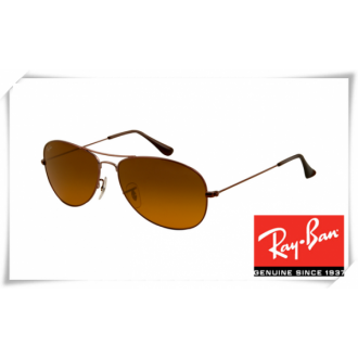 Ray Ban RB3362 Cockpit Sunglasses Dark Brown Frame Brown Lens