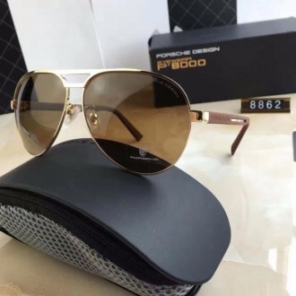 Men's Porsche Design P8862 Sunglasses Gold Brown