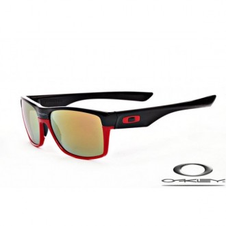 Oakley TwoFace Men Sunglasses Black Red Frame Red Yellow Lens OAKLEY20156376