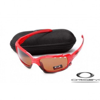 Oakley Jawbone Sunglasses Polishing Red Black Frame Brown Iridium Lens OAKLEY20156269
