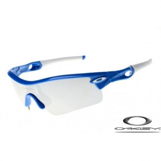 Oakley Radar Path Sunglasses Polishing Blue Frame Blue Gray Lens