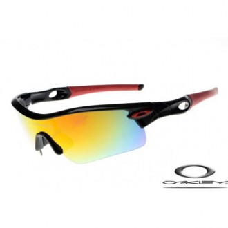 Oakley Radar Path sunglasses Polishing Black Frame Fire Yellow Lens