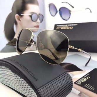 Porsche Design Gold Lens Eyewear Sunglasses Polarized Army Green