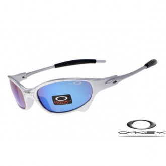 Oakley Juliet Men Sunglasses Silver Frame Blue Lens OAKLEY20156417