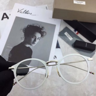 Men's Women's Thom Browne TB110 Metal Frame Glasses White