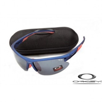 Cheap Foakleys Sunglasses Polishing RoyalBlue Frame Gray Lens For Sale Free Shipping USA