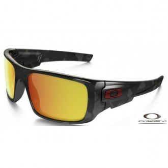 Oakley Crankshaft Sunglasses Black Frame Fire Iridium Lens