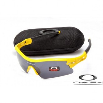 Cheap Oakleys Radar Path Sunglasses Polishing Yellow Frame Gray Lens For Sale